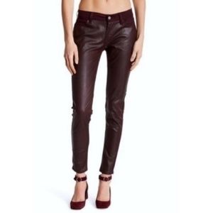 NWT Levi's Oxblood Leather 535 Super Skinny Jeans